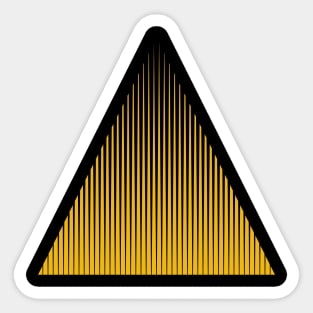 Black and Golden Triangle Sticker